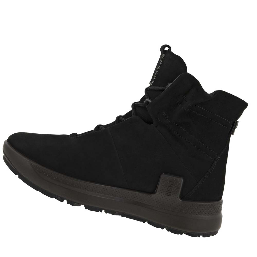 Women's Ecco Solice Lace Mid Gtx Pl Boots Black | Canada 48JPQ